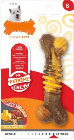 Nylabone Extreme Kauwbot Met Rund- En Kaassmaak - Voor Krachtige Kauwers - In S/M/XL - X-Large -Huisdierbenodigdheden 633x1200 3