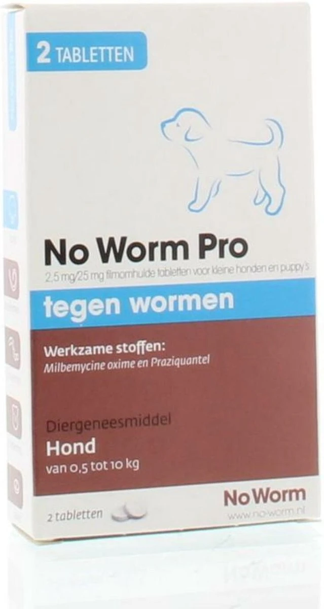 Emax Exil No Worm Pro - Puppy - 2 Tabletten 7 Emax Exil No Worm Pro - Puppy - 2 Tabletten - Afbeelding 7