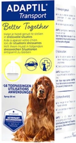 Adaptil Antistressmiddel - Transport Spray Hond - 60 Ml -Huisdierbenodigdheden 644x1200