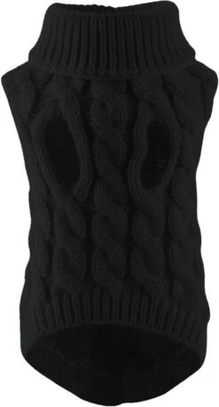 Merkloos Hondenjas - Hondentrui - Kattentrui - Hondenjasjes Voor Hondjes - Hondenkleding - Dierenkleding - Zwart - S