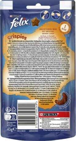 Felix Crispies - Kattensnacks Rund & Kip - 8 X 45g 10 Felix Crispies - Kattensnacks Rund & Kip - 8 X 45g -Huisdierbenodigdheden 646x1200 5