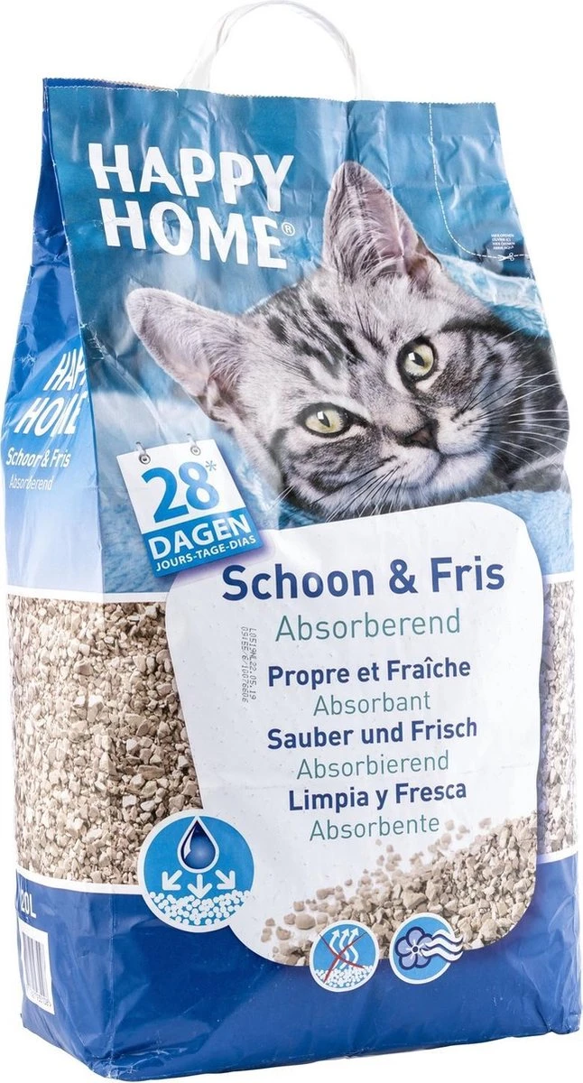 Happy Home Clean Fresh - Kattenbakvulling - 20 L 1 Happy Home Clean Fresh - Kattenbakvulling - 20 L