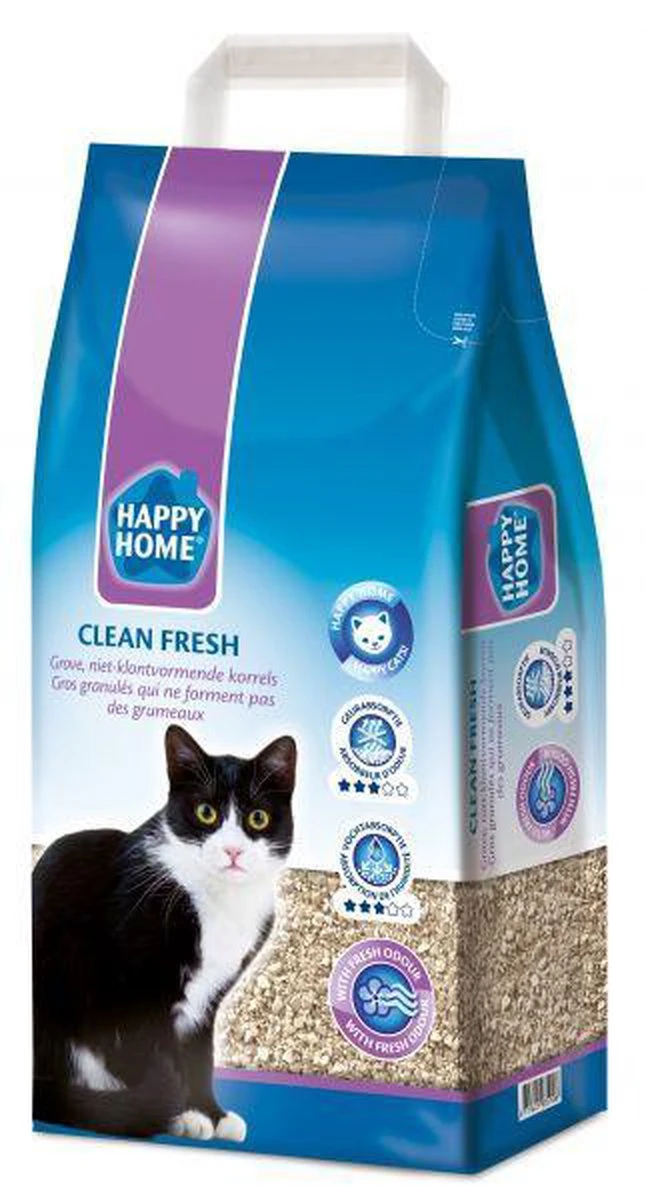 Happy Home Clean Fresh - Kattenbakvulling - 20 L 2 Happy Home Clean Fresh - Kattenbakvulling - 20 L - Afbeelding 2