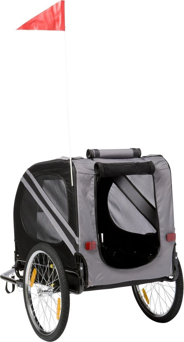Flamingo Doggy Liner Economy - Hondenfietskar - Grijs/Zwart 4 Flamingo Doggy Liner Economy - Hondenfietskar - Grijs/Zwart - Afbeelding 4