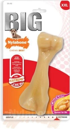 Nylabone Harde Bijters Kluif - Kip - Voor Honden Tot 30 Kg -Huisdierbenodigdheden 657x1200 2