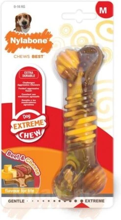 Nylabone Extreme Kauwbot Met Rund- En Kaassmaak - Voor Krachtige Kauwers - In S/M/XL - X-Large -Huisdierbenodigdheden 658x1200 8
