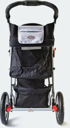 InnoPet Comfort AIR ECO - Hondenbuggy - Zwart/Zilvergrijs - 87x50x102cm -Huisdierbenodigdheden 662x1200 1