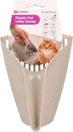 Flamingo - Kattenbakschep Cup - 13.5 X 11 X 16 Cm -Huisdierbenodigdheden 665x1200 1