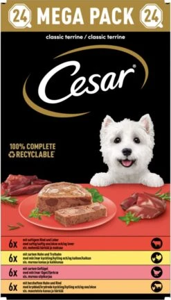 Cesar Classic Mix Paté Hondenvoer Maaltijdkuipjes 24 X 150 G -Huisdierbenodigdheden 686x1200 4