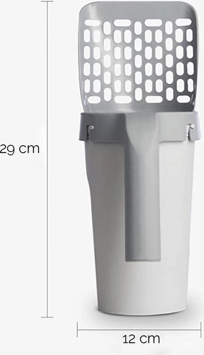 Fliksy Kattenbak Schep - Kattenbak Schepje Met Bakje - Kattenzakje - Katten - Haarverwijderaar - Kattenspeeltje 3 Fliksy Kattenbak Schep - Kattenbak Schepje Met Bakje - Kattenzakje - Katten - Haarverwijderaar - Kattenspeeltje - Afbeelding 3