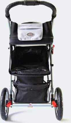 InnoPet Comfort AIR ECO - Hondenbuggy - Zwart/Zilvergrijs - 87x50x102cm -Huisdierbenodigdheden 693x1200