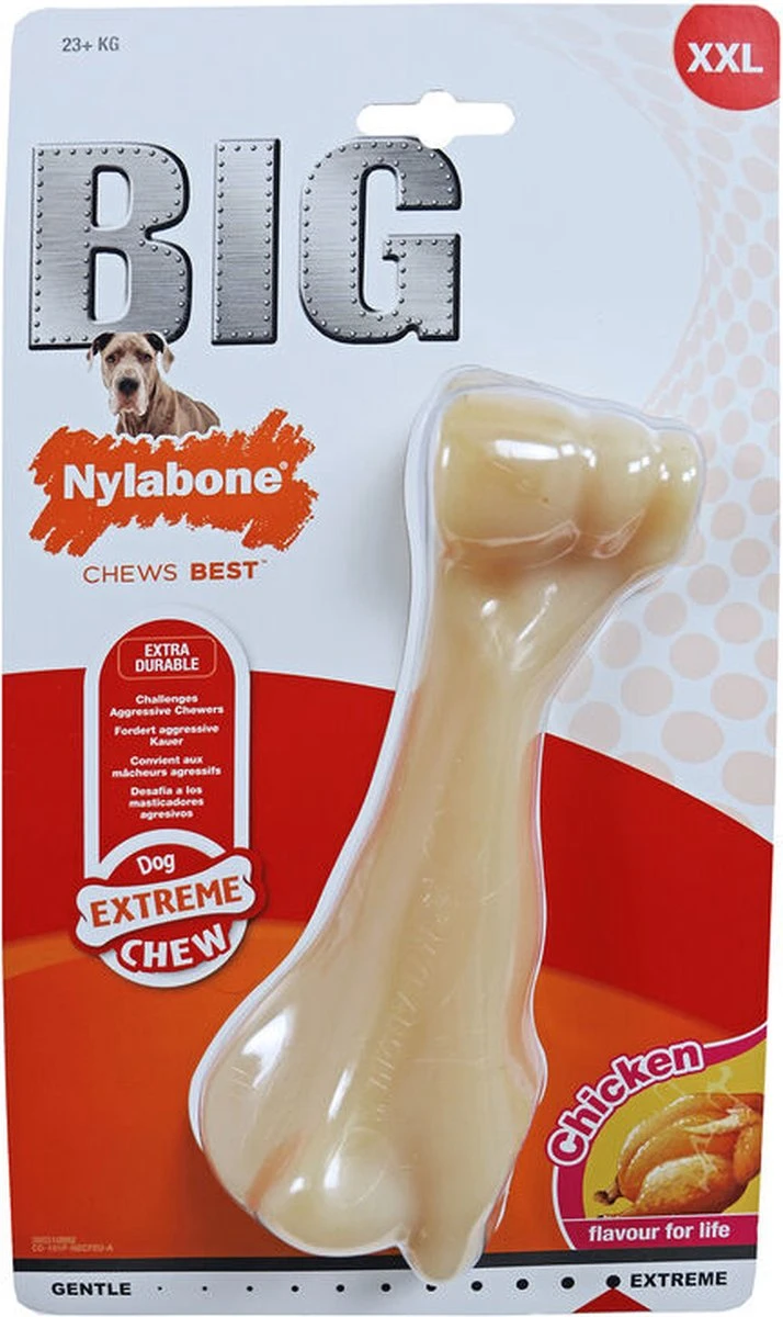 Nylabone Big Chew Kauwbot - Kipsmaak - Hond Zwaarder Dan 23 Kg 9 Nylabone Big Chew Kauwbot - Kipsmaak - Hond Zwaarder Dan 23 Kg - Afbeelding 9