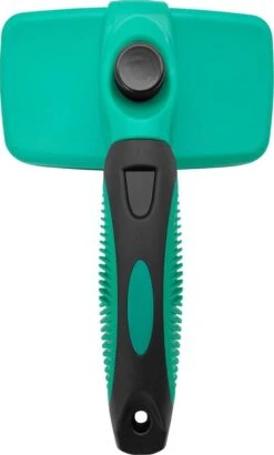 ElegaPet Hondenborstel Groen - Hondenhaar Verwijderen - Kat En Hondenkam - Slickerborstel Hond En Kat - Groomer - Ondervacht Kam Hond - Borstel Hond - Hondenborstel Langharig En Kortharig - Slickerborstel - Anti Klit/Knopen/Huidschilfers -Huisdierbenodigdheden 723x1200