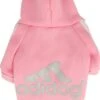 Adidog Hoodie - Hondentrui Maat XXL - Roze - Hondenkleding - Gewicht Hond 5 Tot 7 KG