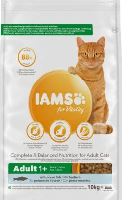 Iams Cat Adult - Vis & Kip - Kattenvoer - 10 Kg