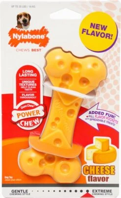 Nylabone Durable Cheese Bone - M -Huisdierbenodigdheden 734x1200 4
