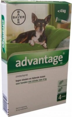Bayer Advantage 100 Hond 4-10 Kg - 4 Pipetten à 1,0 Ml -Huisdierbenodigdheden 737x1200 3