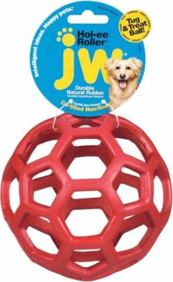JW HOL-EE ROLLER Medium – Hondenbal Rubber – 11,5 Cm