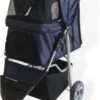 Topmast Modern - Hondenbuggy - Donkerblauw - Inklapbare - 3 Wielen - Comfort Buggy