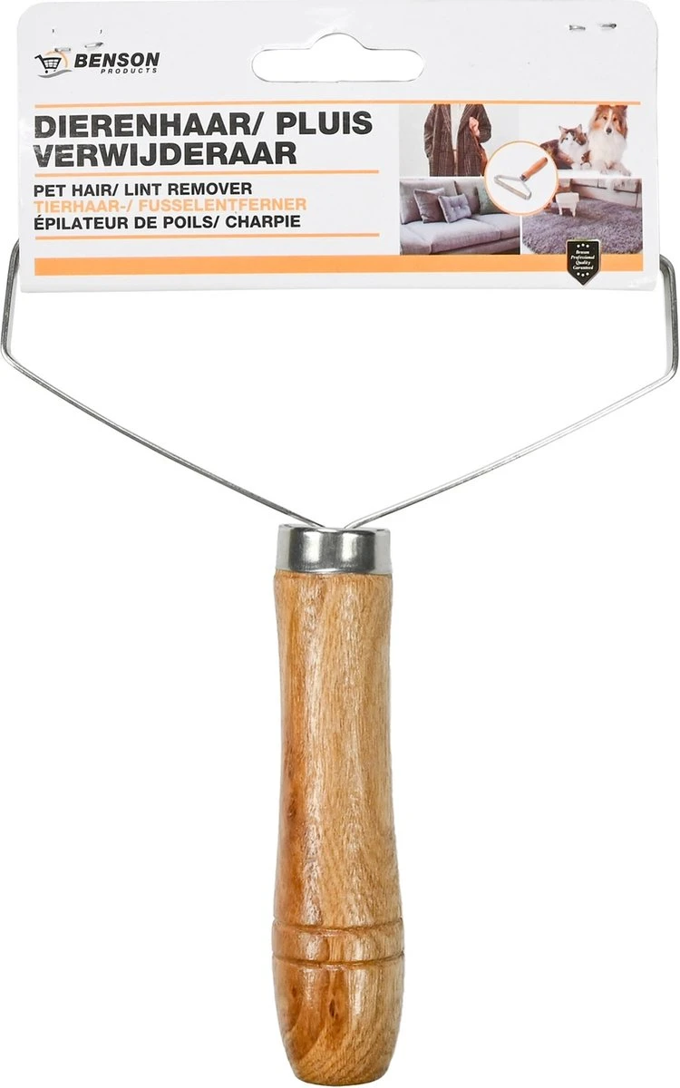 Benson Dierenhaarverwijderaar - Handmatig - Hout - 17.5 X 13.5 Cm 2 Benson Dierenhaarverwijderaar - Handmatig - Hout - 17.5 X 13.5 Cm - Afbeelding 2