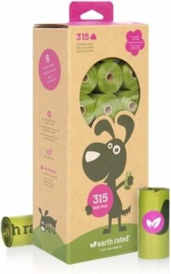 Earth Rated Poepzakjes Lavendel Groen - - 315 Stuks