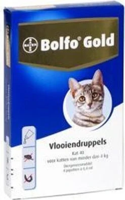 Bayer Bolfo Gold 40 Anti Vlooienmiddel - Kat - 0 Tot 4 Kg - 4 Pipetten -Huisdierbenodigdheden 751x1200 6