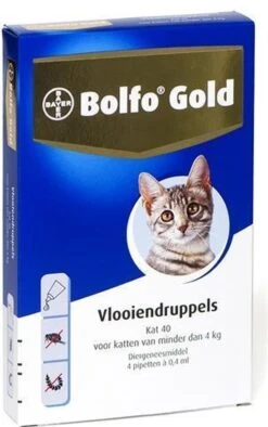 Bayer Bolfo Gold 40 Anti Vlooienmiddel - Kat - 0 Tot 4 Kg - 2 Pipetten -Huisdierbenodigdheden 752x1200 2