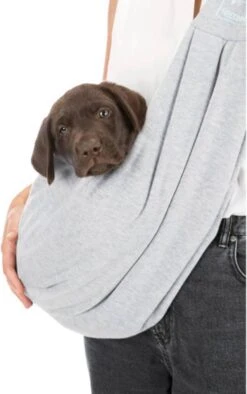 Trixie Junior Hondentas Buikdrager Lichtgrijs / Mintgroen - 60X22X20 CM -Huisdierbenodigdheden 753x1200 1