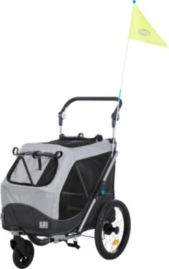 Trixie Hondenfietskar Opvouwbaar Grijs 74 X 58 X 93 Cm -Huisdierbenodigdheden 756x1200