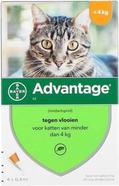Bayer Advantage 40 Kat 4 Pip - Anti Vlooienmiddel - 2 X 0.4 Ml - 0 - 4 Kg 5 Bayer Advantage 40 Kat 4 Pip - Anti Vlooienmiddel - 2 X 0.4 Ml - 0 - 4 Kg -Huisdierbenodigdheden 771x1200 2
