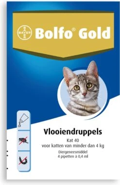 Bayer Bolfo Gold 40 Anti Vlooienmiddel - Kat - 0 Tot 4 Kg - 4 Pipetten -Huisdierbenodigdheden 780x1200 6