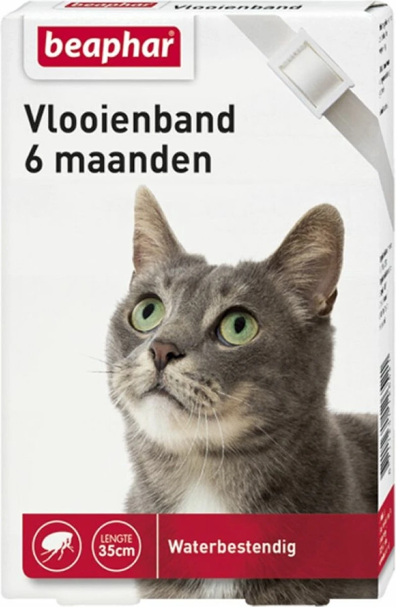 Beaphar Vlooienband - Wit - 1 Stuk 3 Beaphar Vlooienband - Wit - 1 Stuk - Afbeelding 3