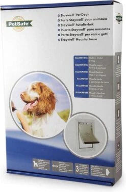 Staywell 620 Hondenluik - Aluminium - Wit