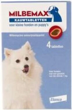 Elanco Milbemax Kauwtablet Hond - Anti Wormenmiddel - 12 G 4 Stuks 1 Tot 5 Kg -Huisdierbenodigdheden 787x1200