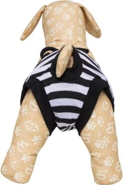 Merkloos Loopsheidbroekje - Dierenkleding - Zwart/Wit - L -Huisdierbenodigdheden 794x1200 11