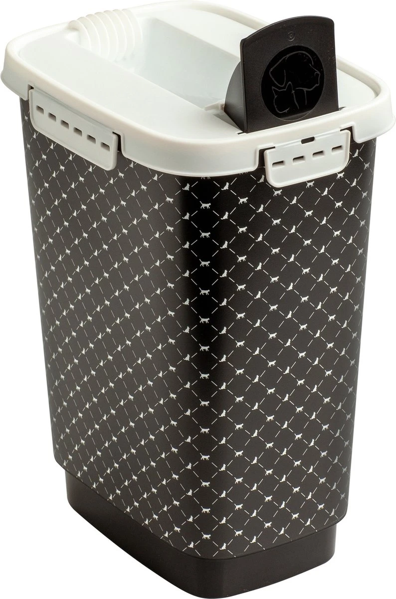 Rotho Voedselcontainer CODY - Voeropslag - 10l - Zwart 2 Rotho Voedselcontainer CODY - Voeropslag - 10l - Zwart - Afbeelding 2