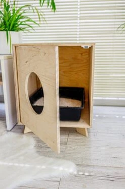 Catandwood Kattenhuis - Kattenbakcontainer - Kattenbak Ombouw - Hout -Huisdierbenodigdheden 799x1200 16