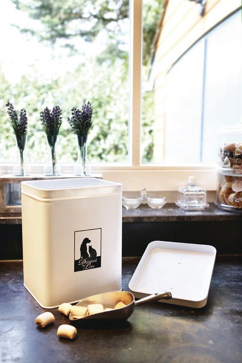 Designed By Lotte Vooraadblik Incl. Schep - Wit - 18x16x26 Cm 2 Designed By Lotte Vooraadblik Incl. Schep - Wit - 18x16x26 Cm - Afbeelding 2