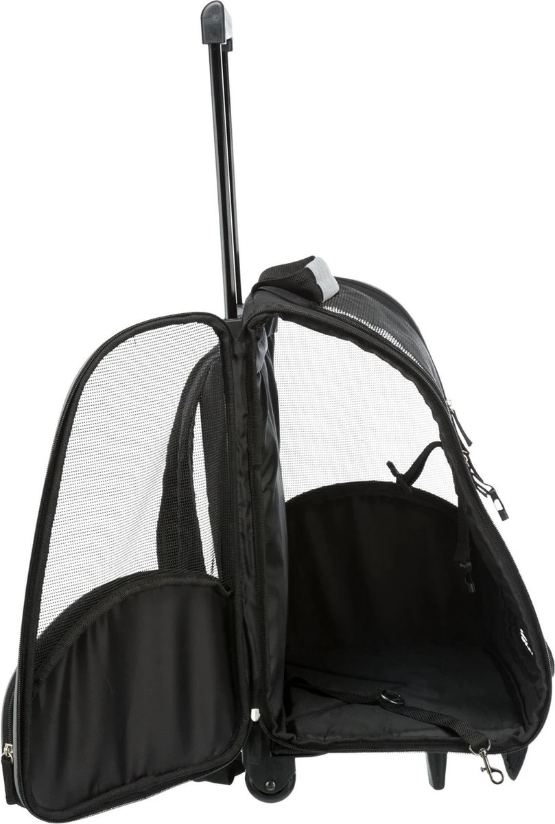 Trixie Reismand Trolley Zwart / Grijs - 36X27X50 CM 9 Trixie Reismand Trolley Zwart / Grijs - 36X27X50 CM - Afbeelding 9