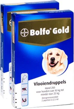 Bayer Bolfo Gold 250 Anti Vlooienmiddel - Hond - 10 Tot 25 Kg - 2 Pipetten -Huisdierbenodigdheden 809x1200 5