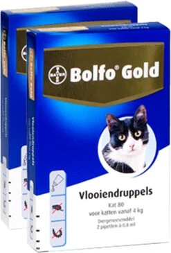 Bayer Bolfo Gold 80 Anti Vlooienmiddel - Kat - >4 Kg - 2 Pipetten -Huisdierbenodigdheden 812x1200 2
