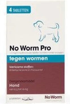 Emax Exil No Worm Pro - Kleine Hond - 4 Tabletten -Huisdierbenodigdheden 812x1200