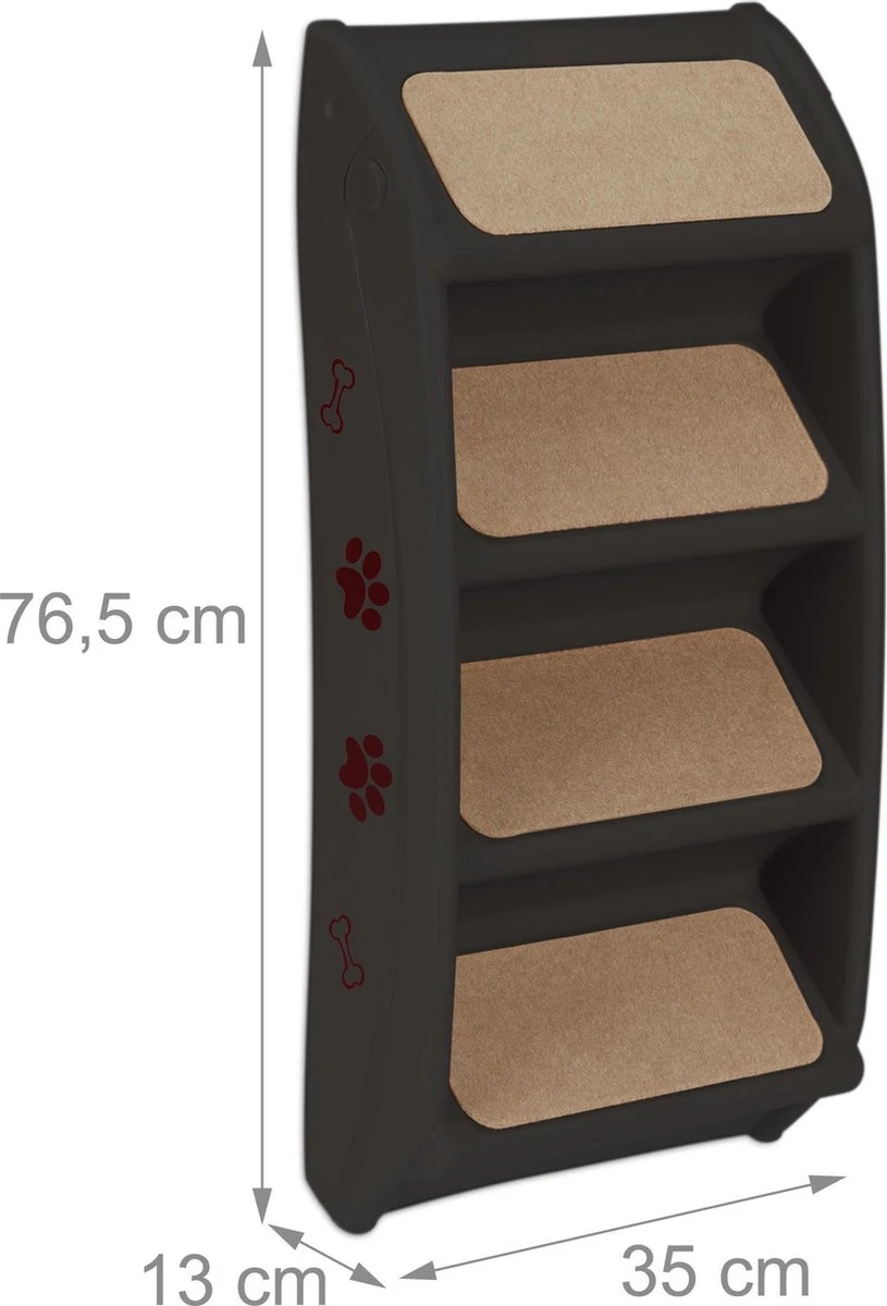 Relaxdays Hondentrap Auto - Inklapbaar - Opstapje Voor Honden - 4 Treden - Trapje Hond - Zwart 6 Relaxdays Hondentrap Auto - Inklapbaar - Opstapje Voor Honden - 4 Treden - Trapje Hond - Zwart - Afbeelding 6