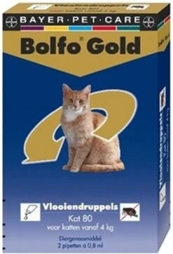 Bayer Bolfo Gold 80 Anti Vlooienmiddel - Kat - >4 Kg - 2 Pipetten -Huisdierbenodigdheden 818x1200 2