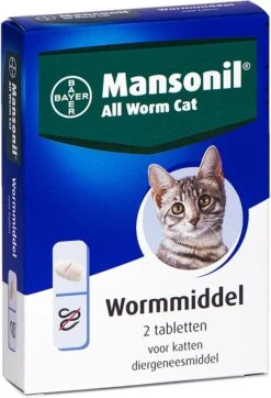 Mansonil All Worm Cat Ontworming - Kat - 2 Tabletten -Huisdierbenodigdheden 818x1200 5
