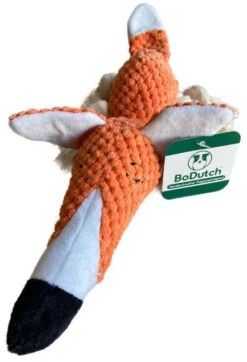 BoDutch Honden Knuffel - Vos - Puppyknuffel - Knisperoortjes - Met Piep - Oranje - 36 Cm - Hondenspeelgoed -Huisdierbenodigdheden 819x1200 2