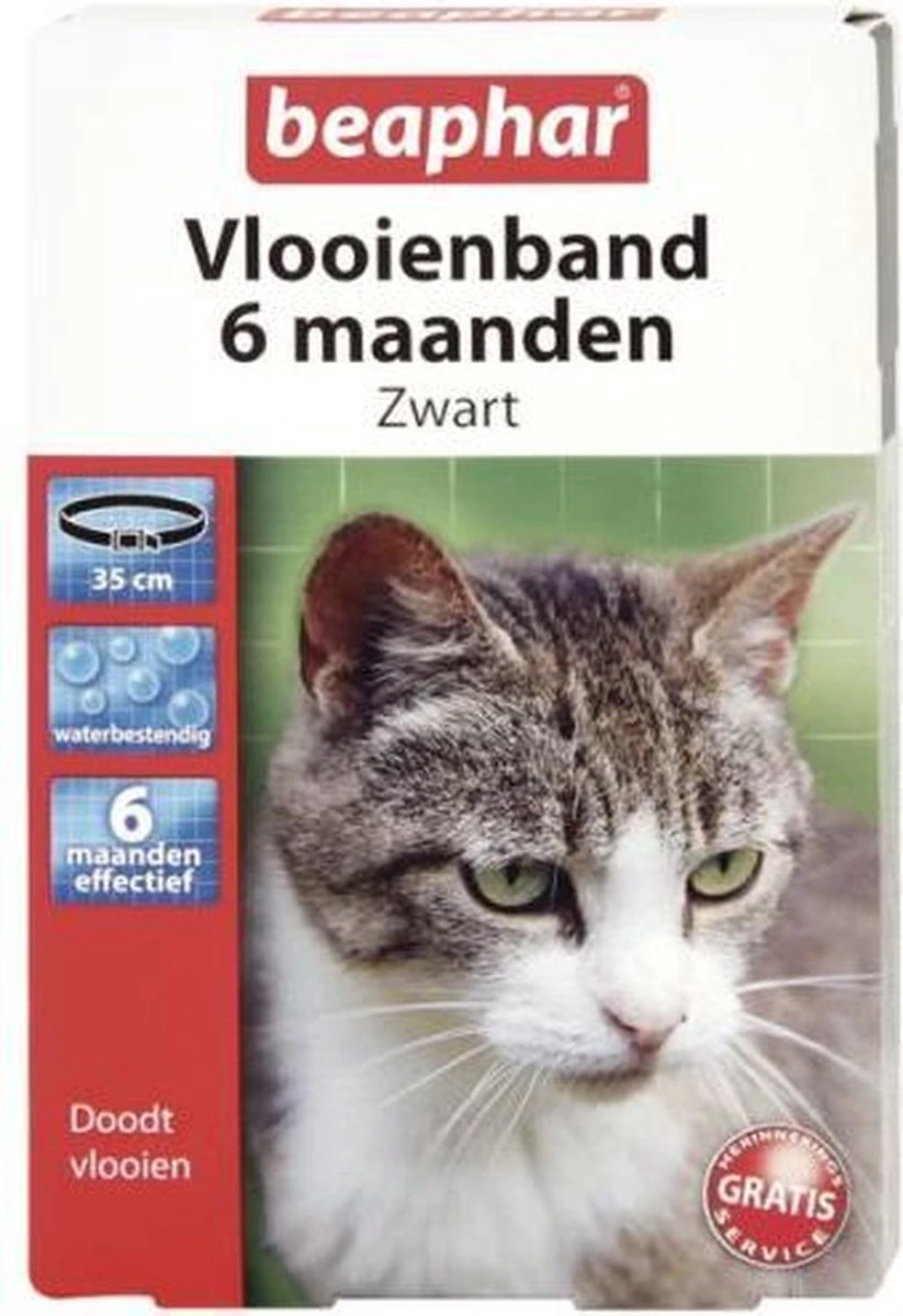 Beaphar Vlooienband - Wit - 1 Stuk 2 Beaphar Vlooienband - Wit - 1 Stuk - Afbeelding 2
