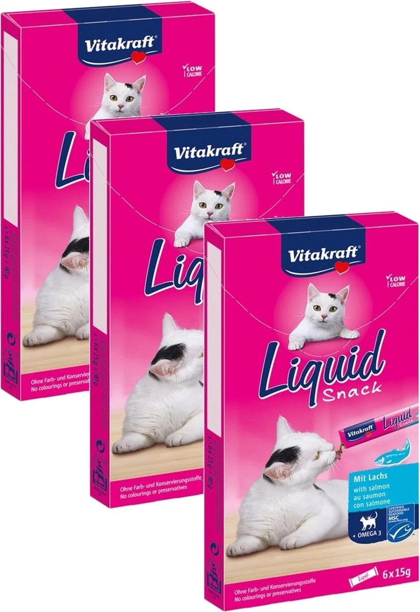 Vitakraft Cat Liquid Snacks - 3 Stuks 1 Vitakraft Cat Liquid Snacks - 3 Stuks