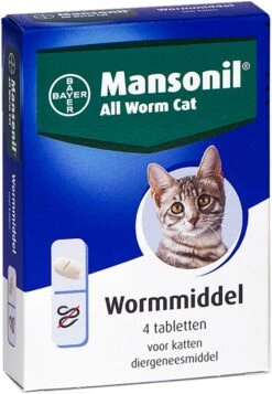 Mansonil All Worm Cat Ontworming - Kat - 4 Tabletten -Huisdierbenodigdheden 830x1200 4