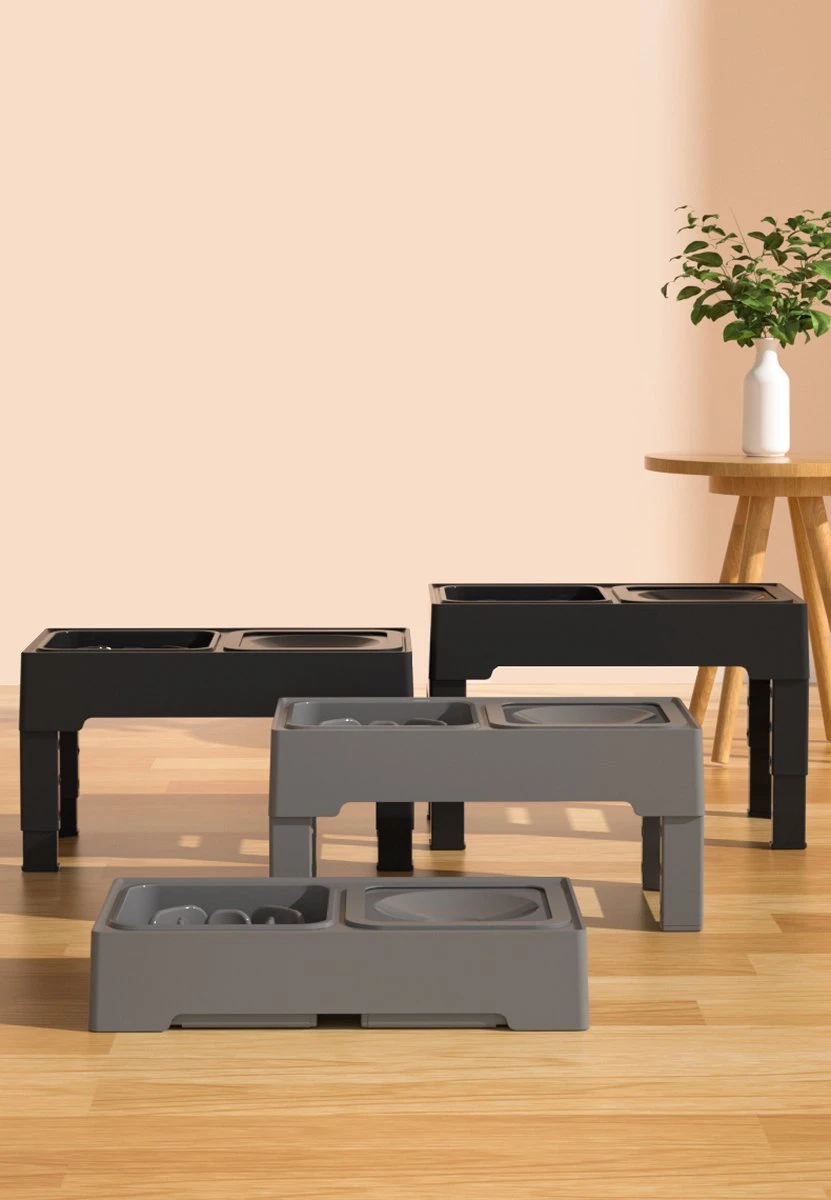 Voerbak Hond - In Hoogte Verstelbaar - Rvs Voerbak - Hondenvoerbak - Voerbak Hond Met Standaard - Voerbak Dubbel - Anti Schrokbak Hond - Drinkbak Hond - Honden - Kattenbak - Slow Feeder - Hond - Kat - Hondenmand - Hondenvoer - Kattenvoer - Zwart 4 Voerbak Hond - In Hoogte Verstelbaar - Rvs Voerbak - Hondenvoerbak - Voerbak Hond Met Standaard - Voerbak Dubbel - Anti Schrokbak Hond - Drinkbak Hond - Honden - Kattenbak - Slow Feeder - Hond - Kat - Hondenmand - Hondenvoer - Kattenvoer - Zwart - Afbeelding 4